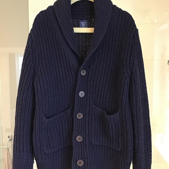 GAP Boys “Grandpa” Shawl Collar Cardigan - Picture 1 of 3